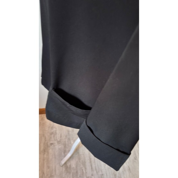 Vintage Black Blazer Jacket Size 8 100% Polyester Button Pockets gothcore - Picture 4 of 6